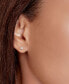 Фото #2 товара Princess-Cut Diamond Stud Earrings in 10k White Gold (1/10 ct. t.w.)