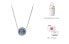Фото #11 товара Pandora潘多拉 海洋之心 蓝色闪耀套装 项链 女款 银色 礼物 / Ожерелье Pandora ZT0139