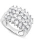 ფოტო #1 პროდუქტის Diamond Multirow Cluster Ring (3 ct. t.w.) in 14k White Gold