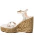 Фото #2 товара Stuart Weitzman Braida Max Leather Wedge Espadrille Women's White 10