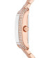 ფოტო #2 პროდუქტის Women's Emery Three-Hand Rose Gold-Tone Stainless Steel Watch 33 x 27mm