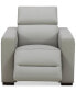 Фото #4 товара Nevio 39" Leather Power Recliner and Headrest, Created For Macy's