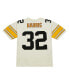 Men's Franco Harris Cream Pittsburgh Steelers Chainstitch Legacy Jersey