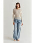 ფოტო #3 პროდუქტის Women's Ellie Sheer Rib Sweater Top