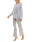 Women's 2-Pc. Whisperluxe Printed Pajamas Set