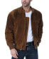 ფოტო #2 პროდუქტის Men WWII Suede Leather Tanker Jacket - Tall