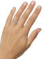 ფოტო #2 პროდუქტის Diamond Curved Anniversary Ring (1/3 ct. t.w.) in 14k White Gold