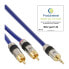 Фото #1 товара InLine Audio Cable Premium 2x RCA male / 3.5mm male gold plated 25m