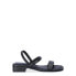 Фото #4 товара Time and Tru Slingback Low Block Heel Sandals Women 8 Black Polyurethane Slip-On