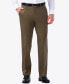 Haggar Men Iron Free Premium Khaki Straight Fit Pant Flat Front Toast 40Wx29L