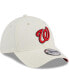 Men's White Washington Nationals Chrome Team Classic 39THIRTY Flex Hat