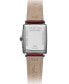 ფოტო #3 პროდუქტის Women's Swiss Toccata Diamond (1/4 ct. t.w.) Burgundy Leather Strap Watch 23mm