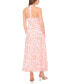 ფოტო #2 პროდუქტის Women's Printed T-Back V-Neck Maxi Dress