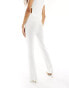 Фото #3 товара Aria Cove knitted wide leg trousers co-ord in white