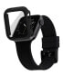 Фото #4 товара Unisex Black Full Protection Bumper with Glass for 41mm Apple Watch