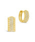 Ellerie Cubic Zirconia Micro Hoop Earrings