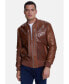 Фото #1 товара Men's Fashion Leather Jacket, Crocodile Whiskey