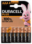 Фото #1 товара Duracell Plus 100 AAA - Single-use battery - AAA - Alkaline - 1.5 V - 8 pc(s) - Beige - Black