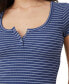 Women's Willa Waffle Short Sleeve Henley Top