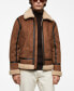 Фото #1 товара Men's Shearling-Lined Jacket