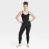 Women's Rib Full Length Bodysuit - All In Motion Black S