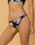 Фото #3 товара O'Neill 243730 Womens Dahlia Printed Cheeky Bikini Bottom Swimwear Black Size XL
