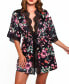 Фото #1 товара Women's Plus Size Floral Laced Trimmed Wrap