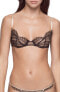 Women's Kiki De Montparnasse Lace Underwire Demi Bra, Size 36DD - Black
