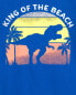 Toddler Dinosaur King Of The Beach Graphic Tee 3T