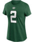 Women's Zach Wilson Green New York Jets 2021 NFL Draft First Round Pick Player Name Number T-shirt