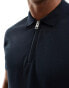 Jack & Jones polo with zip in navy