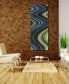 Rumba Abstract 2 Frameless Free Floating Tempered Glass Panel Graphic Abstract Wall Art, 63" x 24" x 0.2"