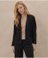 Women's Organic Cotton Airplane Relaxed Blazer