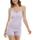 Фото #7 товара Women's 2-Pc. Seamless Cami Pajamas Set