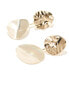 Фото #2 товара ASOS DESIGN front and back earrings with hammered abstract detail in gold tone