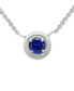 Blue Cubic Zirconia Framed 16" Pendant Necklace, Created for Macy's
