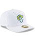 Фото #2 товара Men's White Los Angeles Rams Alternate Logo Omaha Low Profile 59FIFTY Fitted Hat