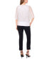 ფოტო #4 პროდუქტის Women's Sequined Mesh Pull-On Blouson Top