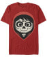 Фото #1 товара Disney Pixar Men's Coco Miguel Sugar Skull Big Face Short Sleeve T-Shirt