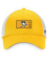 ფოტო #4 პროდუქტის Men's Gold, White Pittsburgh Penguins Authentic Pro Trucker Snapback Hat