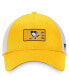 Men's Gold, White Pittsburgh Penguins Authentic Pro Trucker Snapback Hat