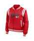 Фото #3 товара Women's Red Kansas City Chiefs Bomber Full-Zip Jacket