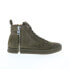 Фото #1 товара Diesel Zip-Round S-Nentish Mens Green Leather Lifestyle Sneakers Shoes 8.5