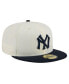 Men's White New York Yankees Cooperstown Collection Chrome 59Fifty Fitted Hat