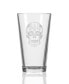 Фото #2 товара Sugar Skull Pint Glass 16Oz - Set Of 4 Glasses