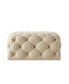 Madeline Upholstered Tufted Allover Square Cocktail Ottoman