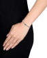 ფოტო #2 პროდუქტის Lab-Grown Emerald Curb Link Bracelet (7/8 ct. t.w.) in Sterling Silver