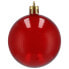 Фото #11 товара Товары для праздников SPRINGOS Набор из 20 шариков для елки, бесшумные, из пластика, диаметр 6 см, красные