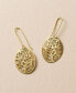 Adhya Oval Drop Hook Earrings