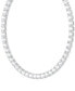 Фото #4 товара Swarovski rhodium-Plated Millenia All-Around Necklace, 15" + 2" extender